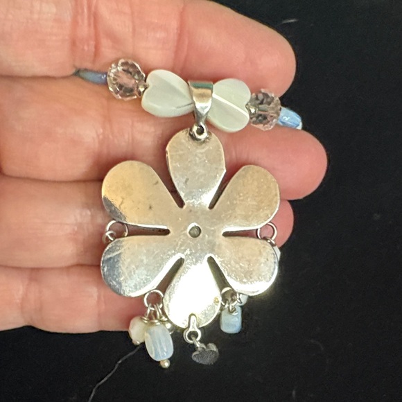 Vintage Reminiscence French Rivera Floral Pendant Necklace - Picture 11 of 12